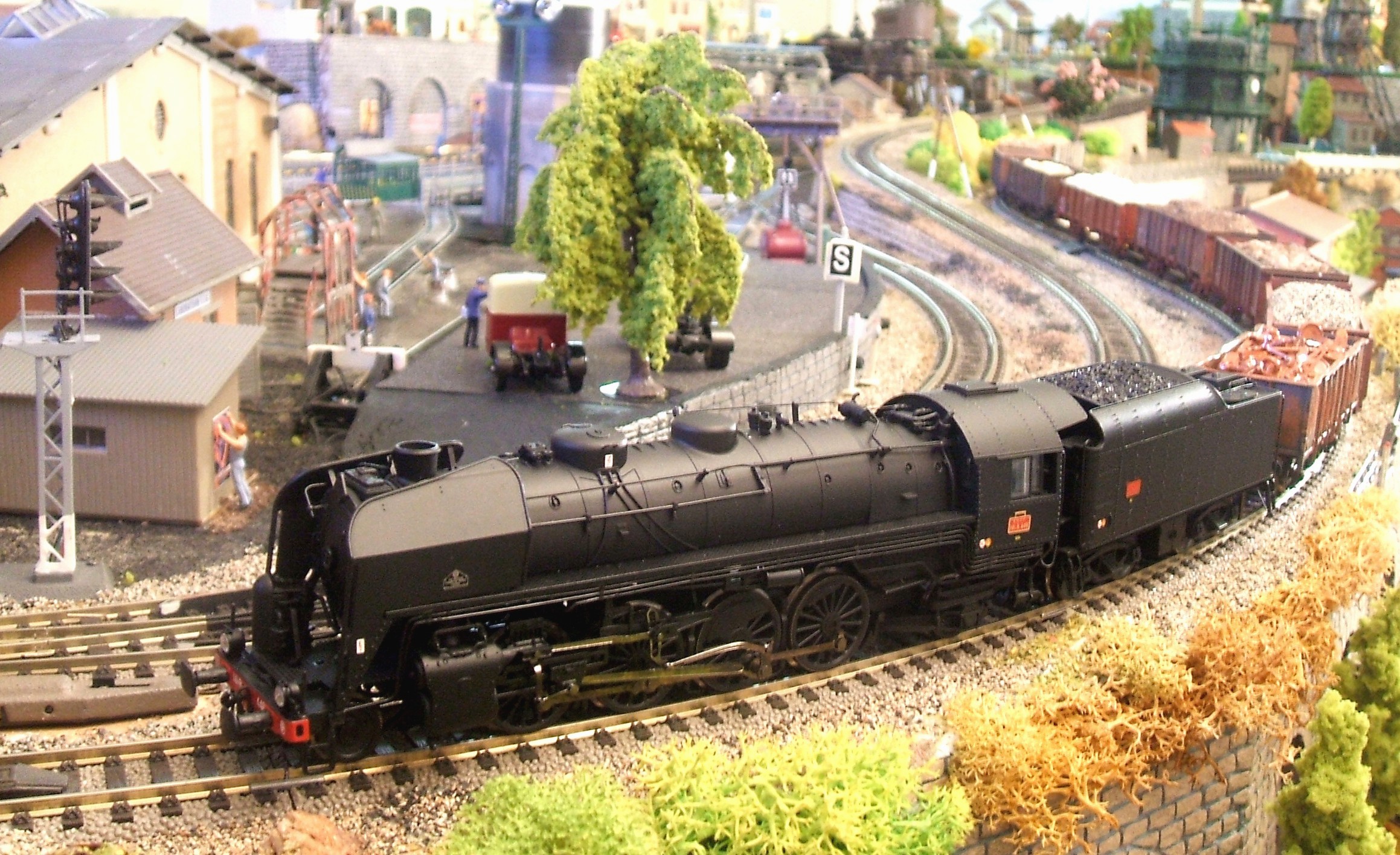 Locomotive Vapeur Jouef 141R + Tender - Dépôt REIMS, Charbon, Testée, Analogique