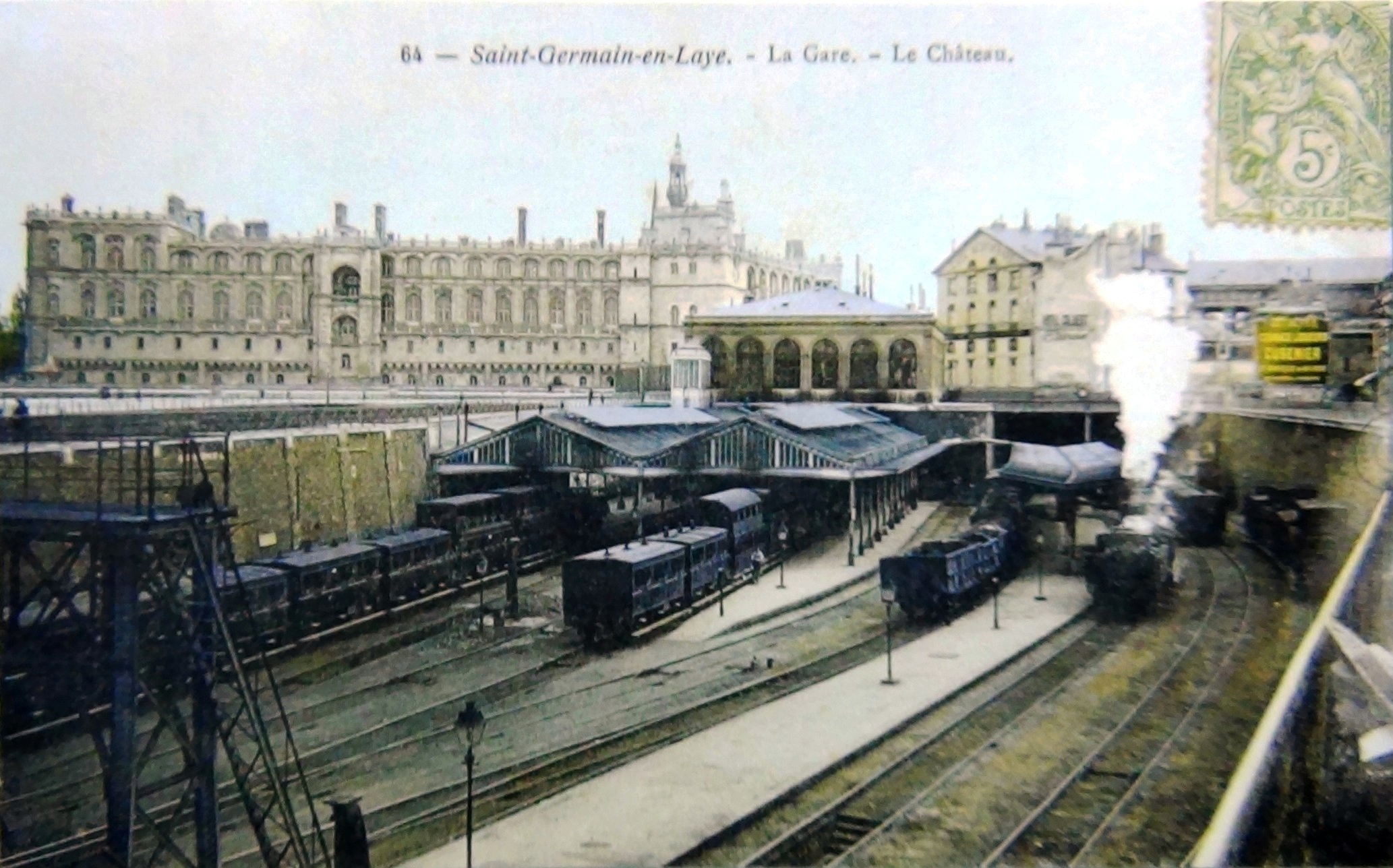 SAINT-GERMAIN EN LAYE, LA GARE, LE CHATEAU.