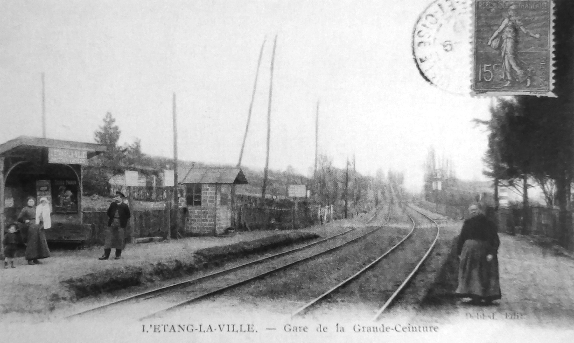 L'ETANG LA VILLE, GARE DE LA GRANDE CEINTURE.