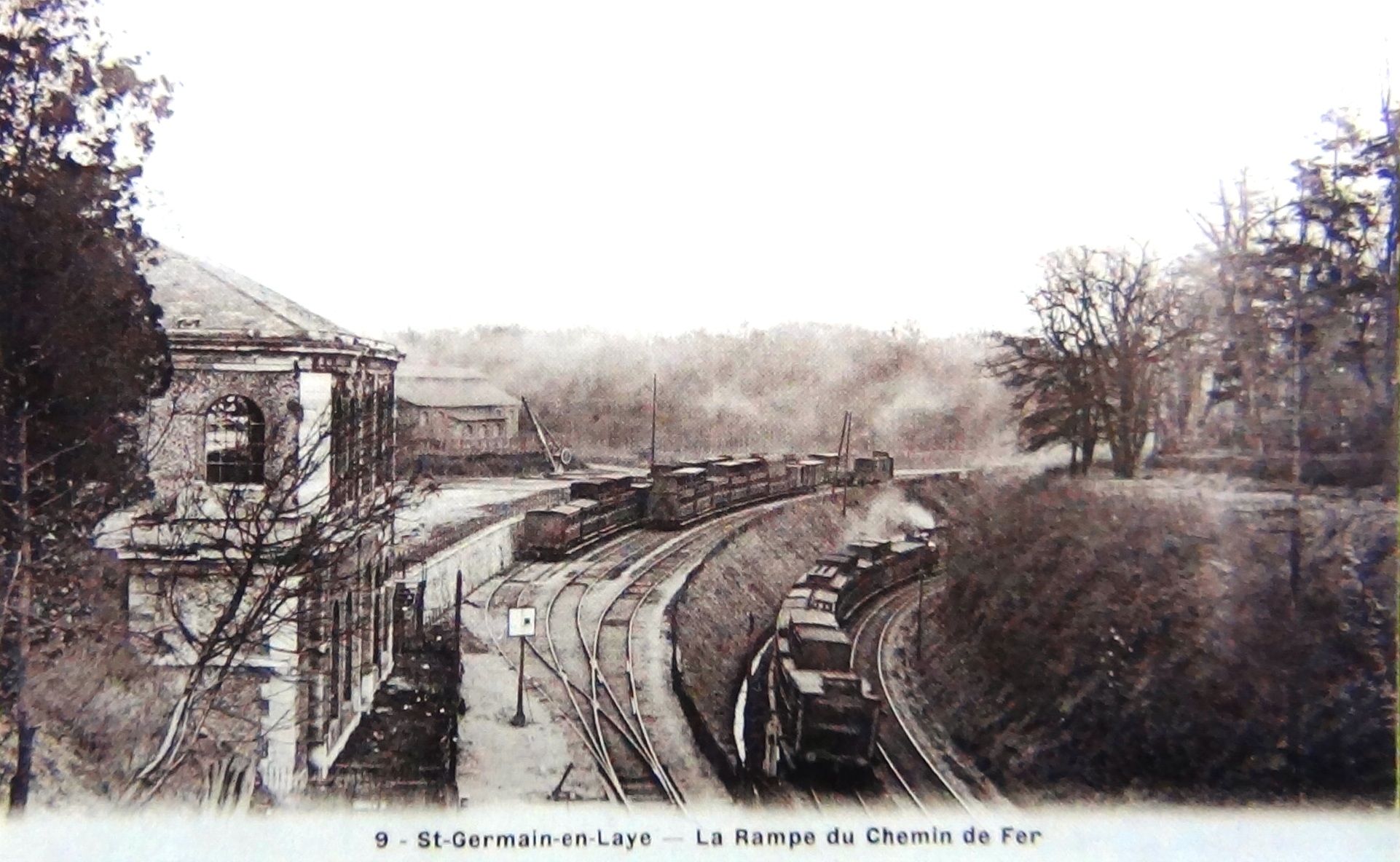 SAINTGERMAIN EN LAYE, la rampe du chemin de fer.